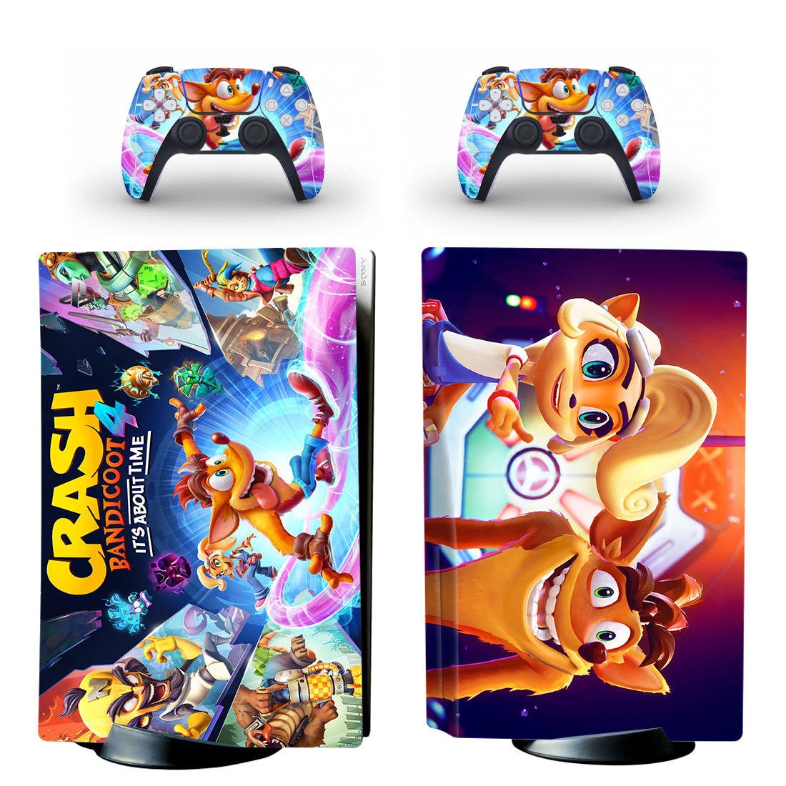 Crash Bandicoot 4: It's About Time Console Skin Sticker And Controllers
