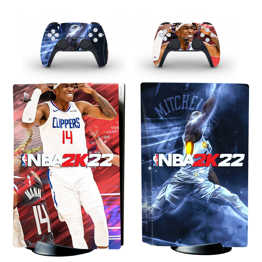 NBA 2K22 Console Skin Sticker And Controllers