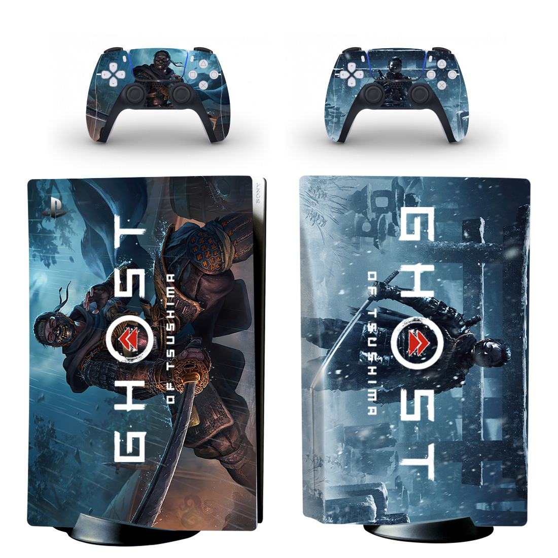 Ghost Of Tsushima PS5 Skin Sticker Decal Design 10 - ConsoleSkins.co