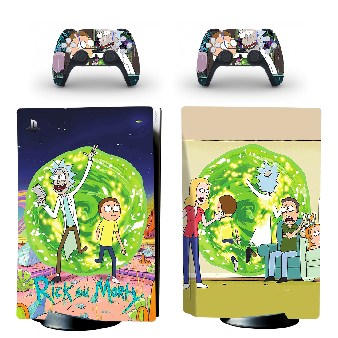 Rick And Morty Console Skin Sticker And Controllers Design 10