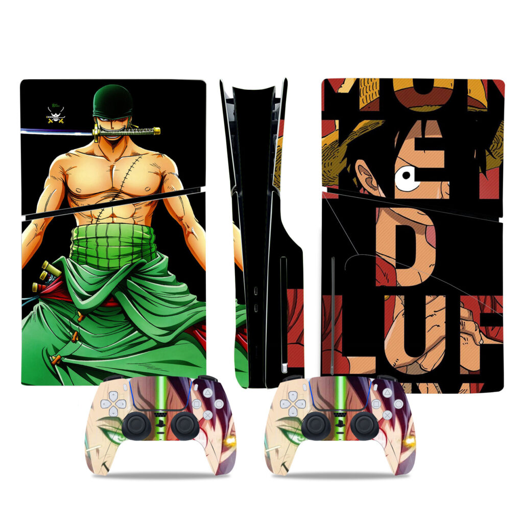 Roronoa Zoro And Monkey D. Luffy PS5 Slim Skin Sticker Cover ...