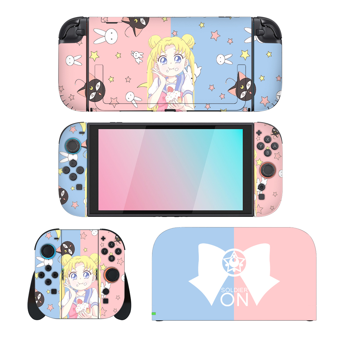 Anime Sailor Moon Skin 2 Sticker For Nintendo Switch Anime Sailor Moon Skin 2 Sticker For Nintendo Switch