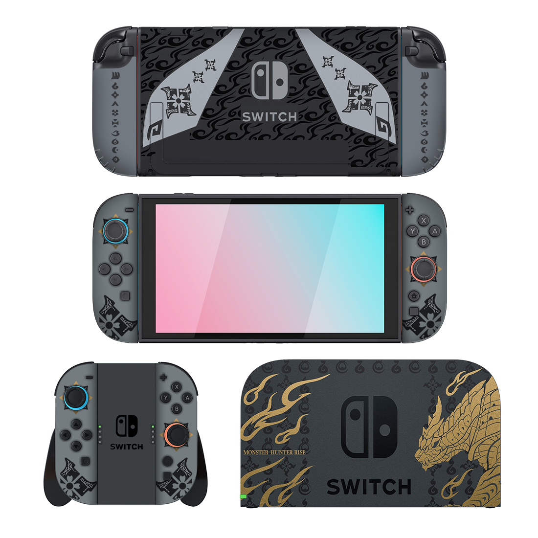 Monster Hunter Nintendo Switch 2 Skin Sticker Decal Monster Hunter Nintendo Switch 2 Skin Sticker Decal