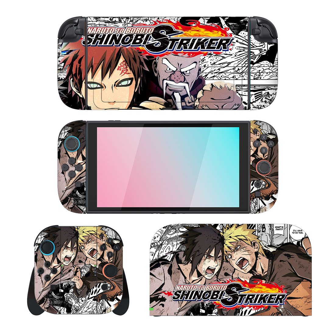 Naruto To Boruto: Shinobi Striker Nintendo Switch 2 Skin Sticker Decal Design 3 Naruto To Boruto: Shinobi Striker Nintendo Switch 2 Skin Sticker Decal Design 3