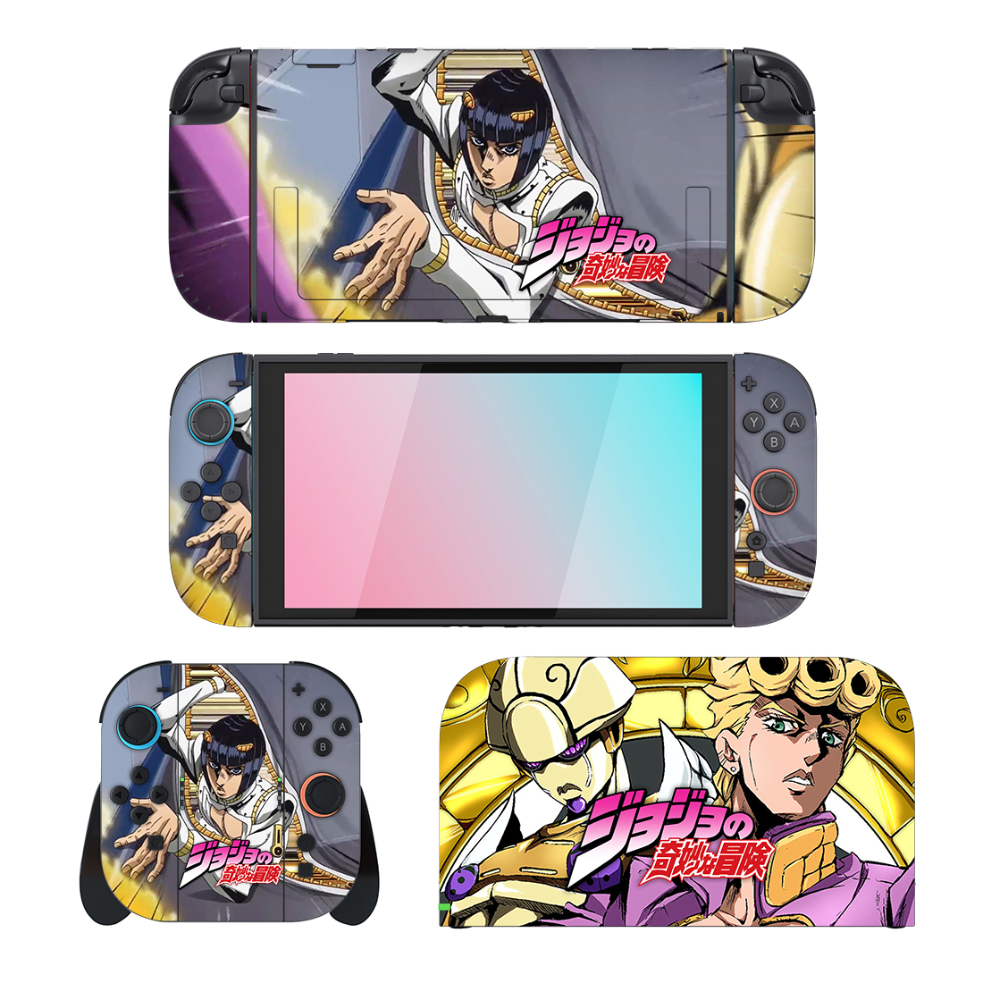 Anime JoJo's Bizarre Adventure Nintendo Switch 2 Skin Sticker Decal Anime JoJo's Bizarre Adventure Nintendo Switch 2 Skin Sticker Decal