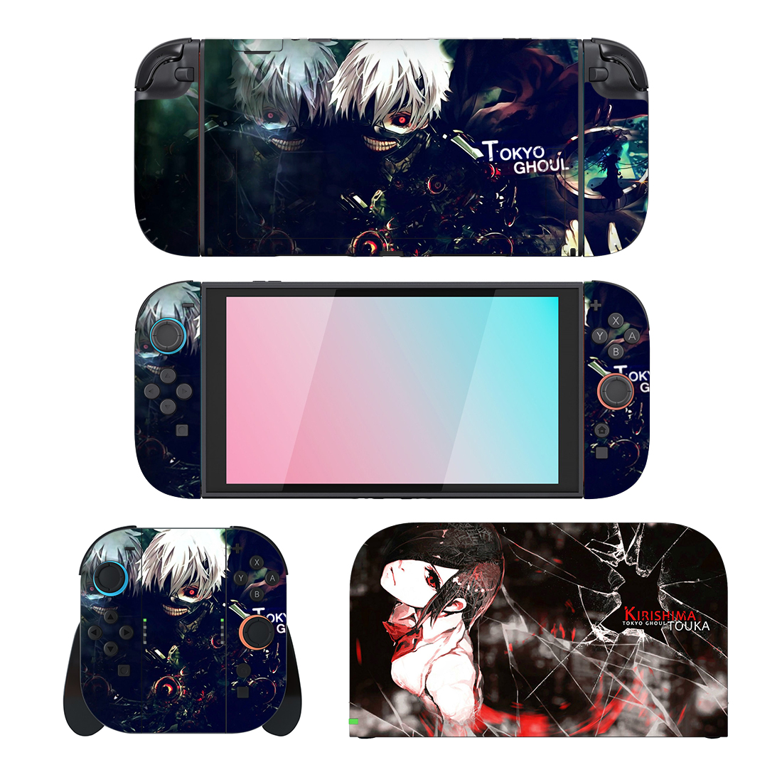 Tokyo Ghoul And Touka Kirishima Skin 2 Sticker For Nintendo Switch Design Tokyo Ghoul And Touka Kirishima Skin 2 Sticker For Nintendo Switch Design