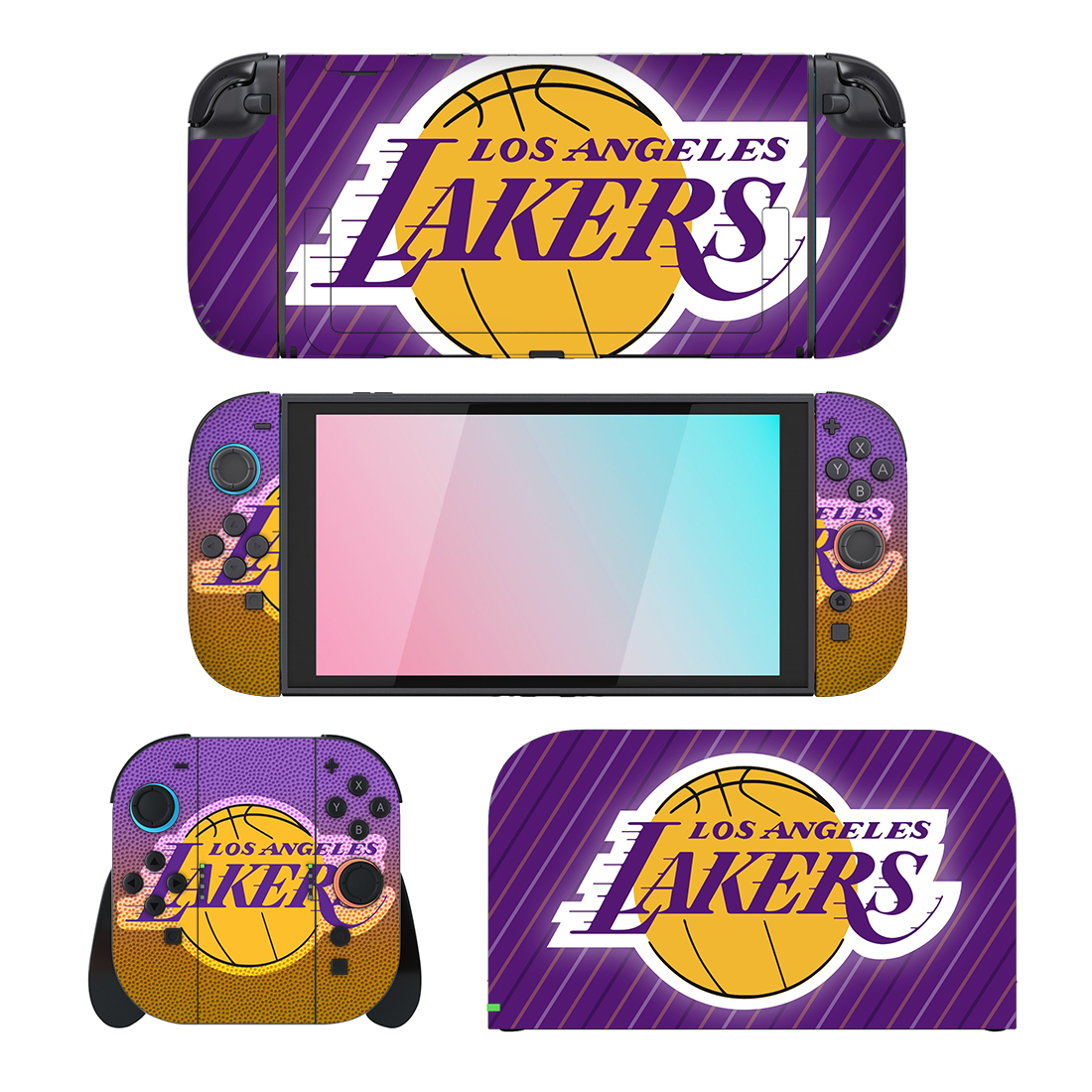 Los Angeles Lakers Skin 2 Sticker For Nintendo Switch Design Los Angeles Lakers Skin 2 Sticker For Nintendo Switch Design