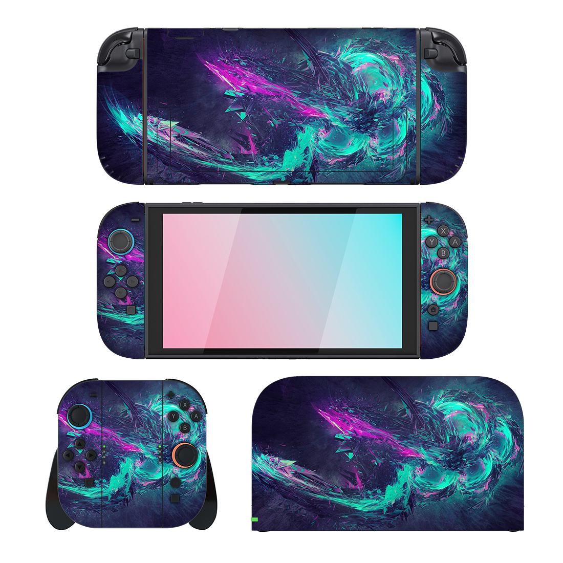 Abstract Design 1 Nintendo Switch 2 Skin Sticker Decal Abstract Design 1 Nintendo Switch 2 Skin Sticker Decal