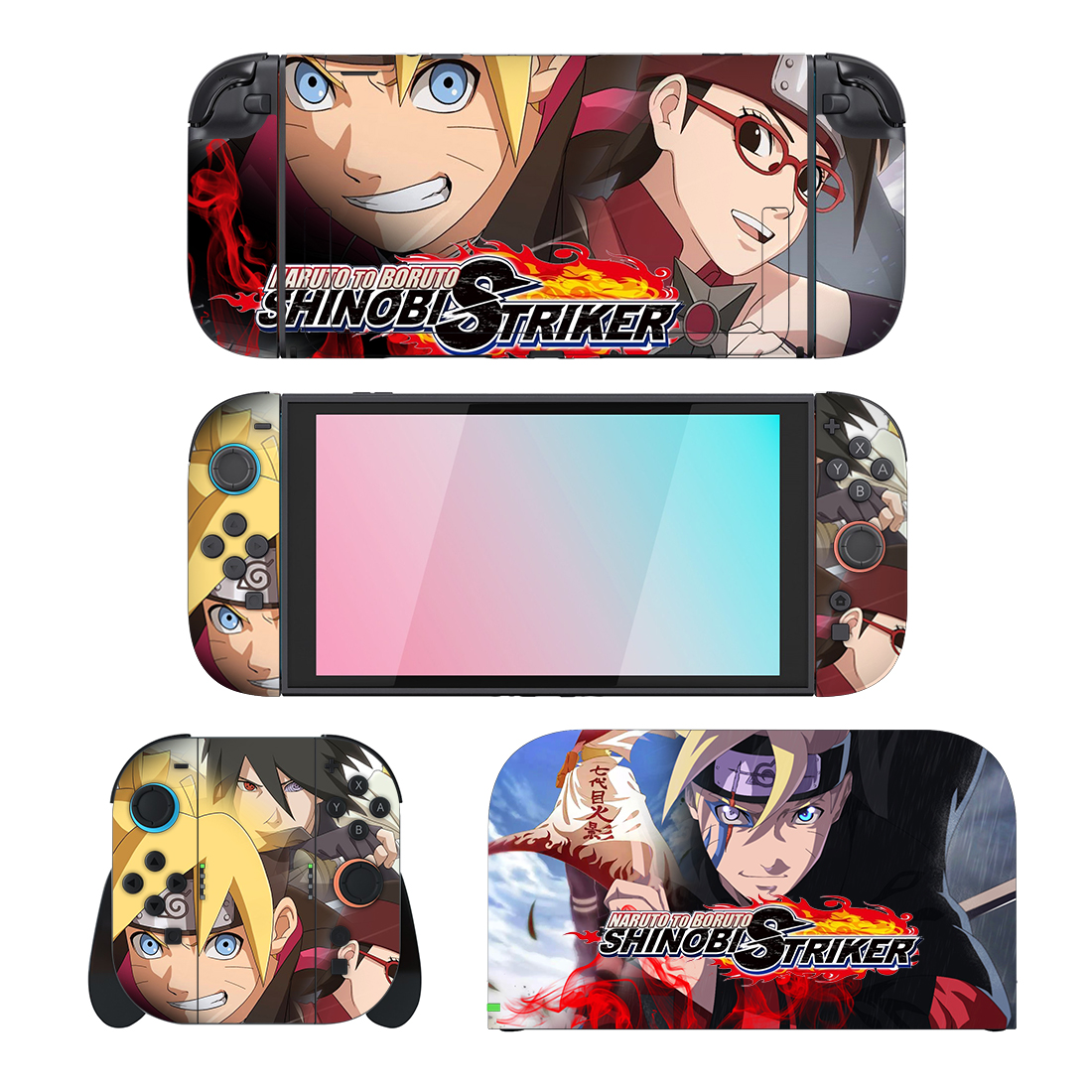 Naruto To Boruto: Shinobi Striker Nintendo Switch 2 Skin Sticker Decal Design 4 Naruto To Boruto: Shinobi Striker Nintendo Switch 2 Skin Sticker Decal Design 4