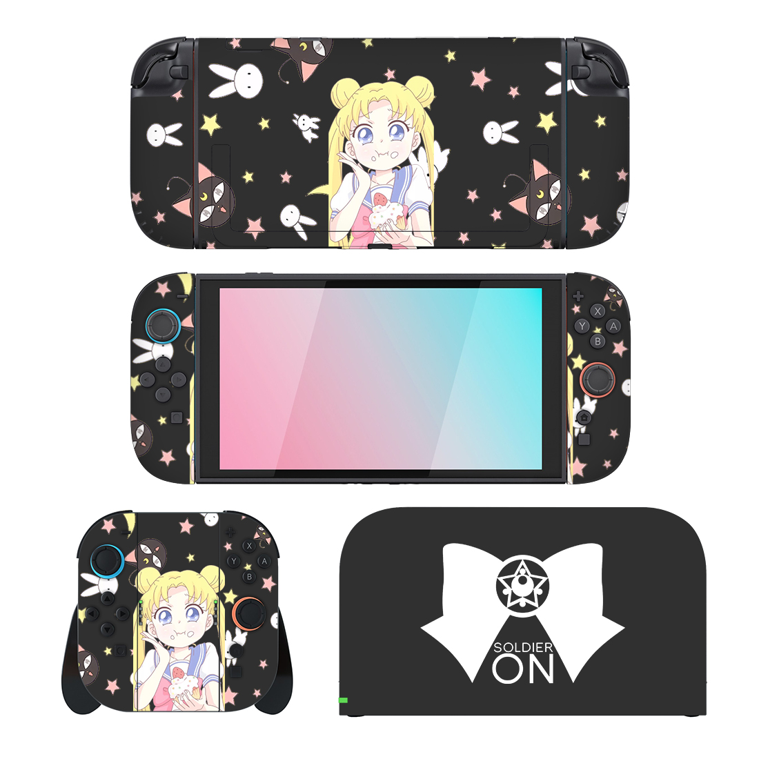 Sailor Moon Anime Nintendo Switch 2 Skin Sticker Decal Sailor Moon Anime Nintendo Switch 2 Skin Sticker Decal